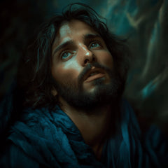 16 Portrait of Jesus Christ, Christian Art, Easter Poster, Religious Art, Large Square Artwork, Digital Download, Wall Décor Art