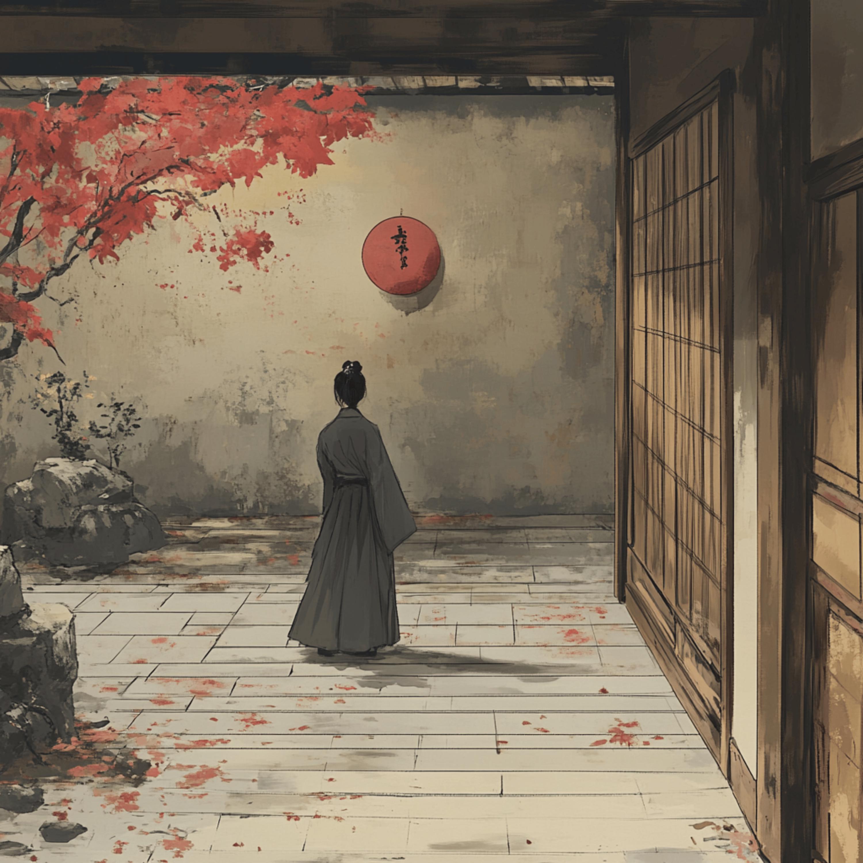 12 Traditional Japanese Scene Art Print, Square Japanese Artwork Poster, 12 Digital Images, Large Japanese Scenic Poster, Spirit of Japan.