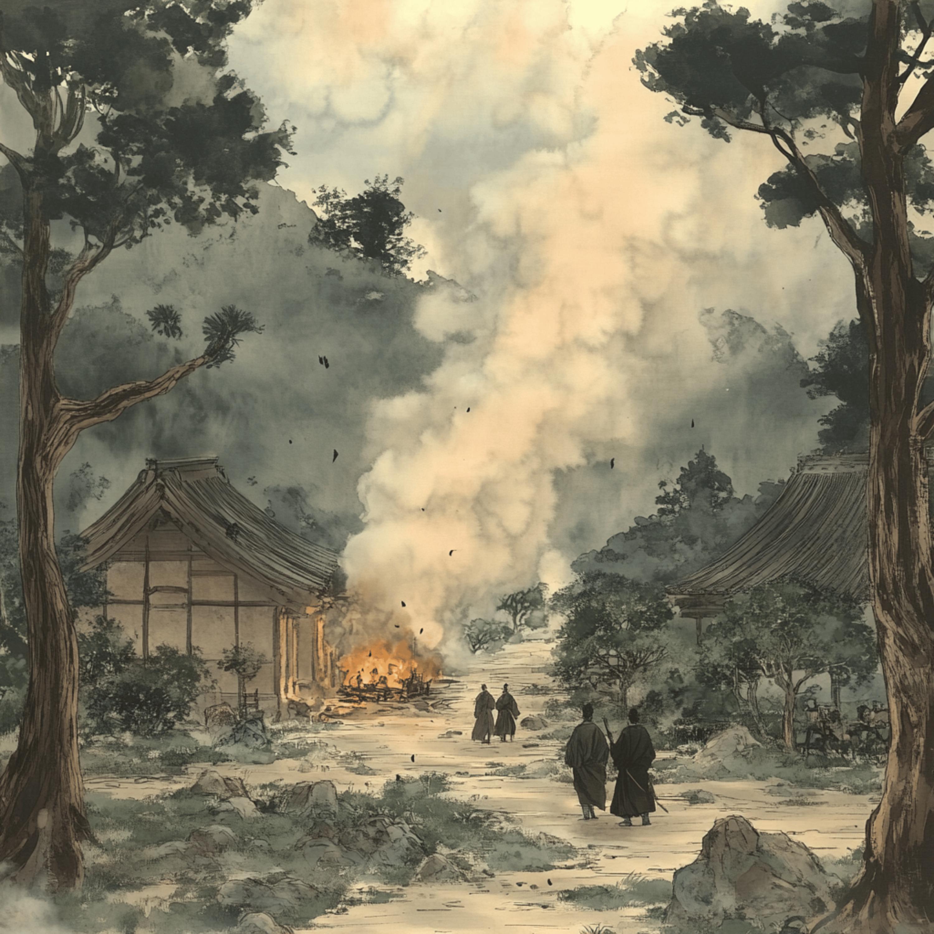 12 Traditional Japanese Scene Art Print, Square Japanese Artwork Poster, 12 Digital Images, Large Japanese Scenic Poster, Spirit of Japan.