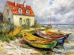 30 Coastal Seaside Boat Paintings, Ocean Art Large Poster, Fine Art Print, Digital Download, Old Masters Style, Beach Wall Decor