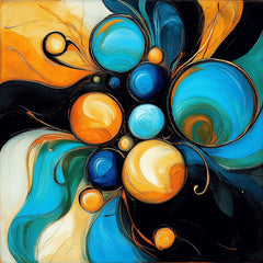 11 Abstract Globe Digital Images Art Prints - Modern Wall Art, DIY Crafts, Scrapbooking, Home Decor, Vibrant Geometric Designs