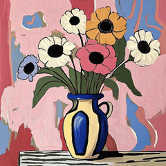 15 Modern Floral Vase Digital Images - Bold Minimalist Flower Art Prints for DIY Wall Decor, Crafts, and Gifts - Instant Download Artwork