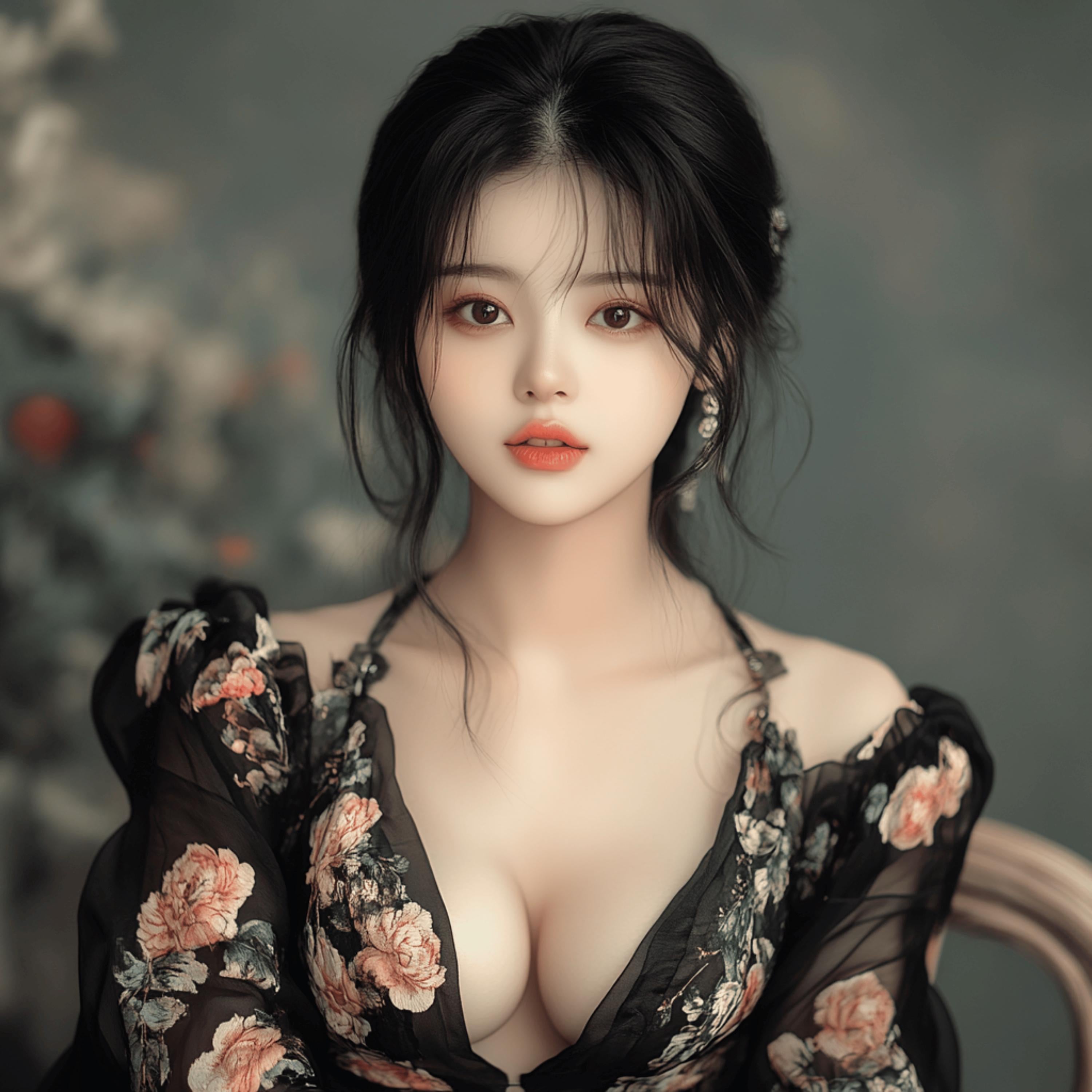 12 Elegant Japanese Female Portraits - Digital Art for Wall Decor, Scrapbooking, Journaling, and DIY Projects