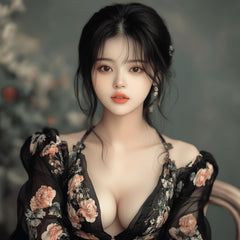 12 Elegant Japanese Female Portraits - Digital Art for Wall Decor, Scrapbooking, Journaling, and DIY Projects
