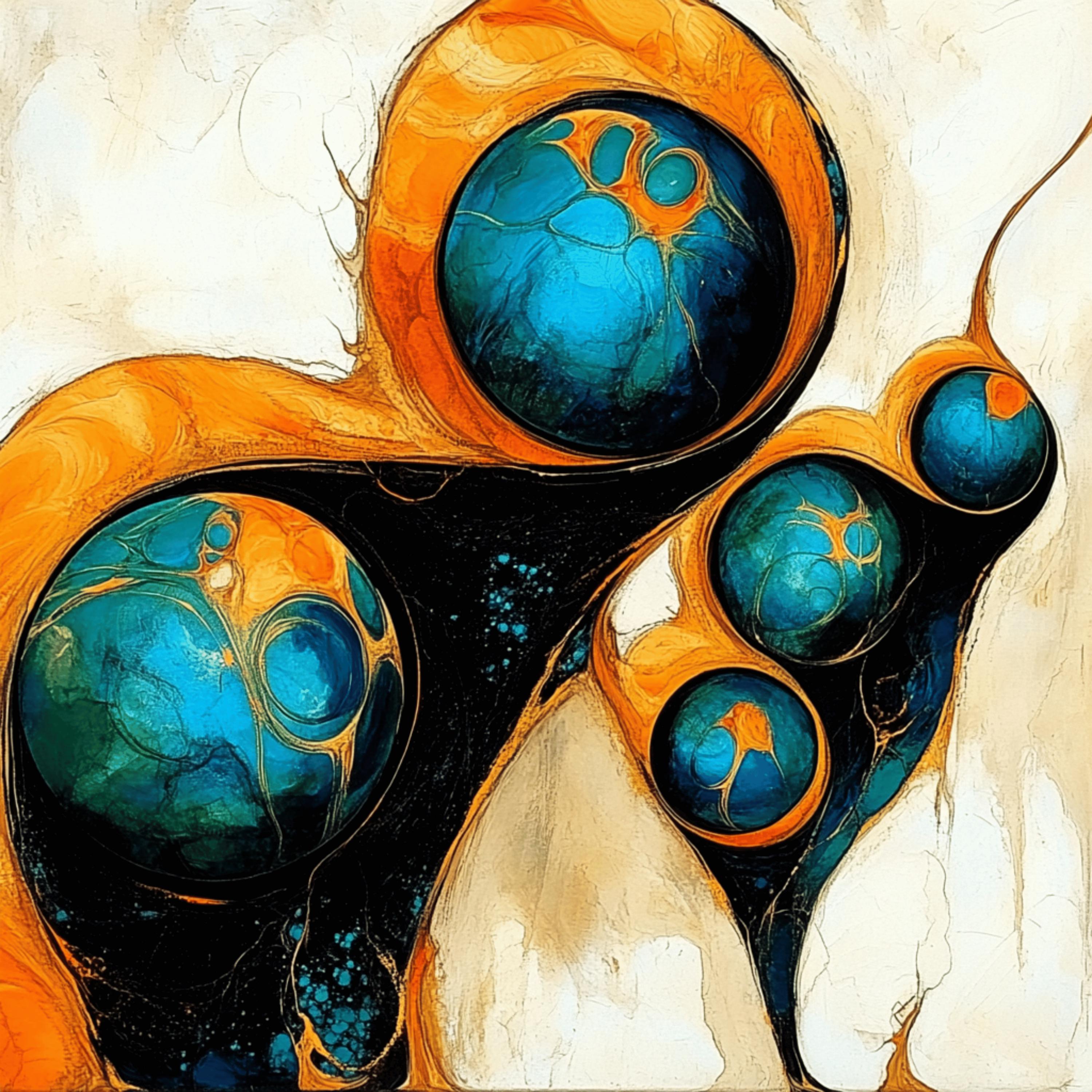 11 Abstract Globe Digital Images Art Prints - Modern Wall Art, DIY Crafts, Scrapbooking, Home Decor, Vibrant Geometric Designs