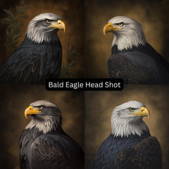 12 Bald Eagle Digital Art Bundle Birds of Prey Prints for POD Sublimation DIY Decor Patriotic Gift For Ornithologist Wildlife Printable Set