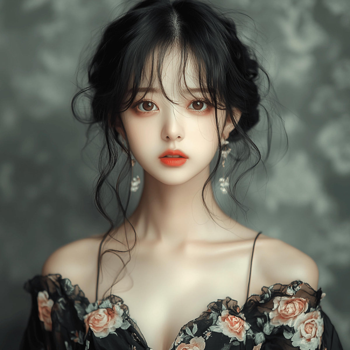12 Elegant Japanese Female Portraits - Digital Art for Wall Decor, Scrapbooking, Journaling, and DIY Projects