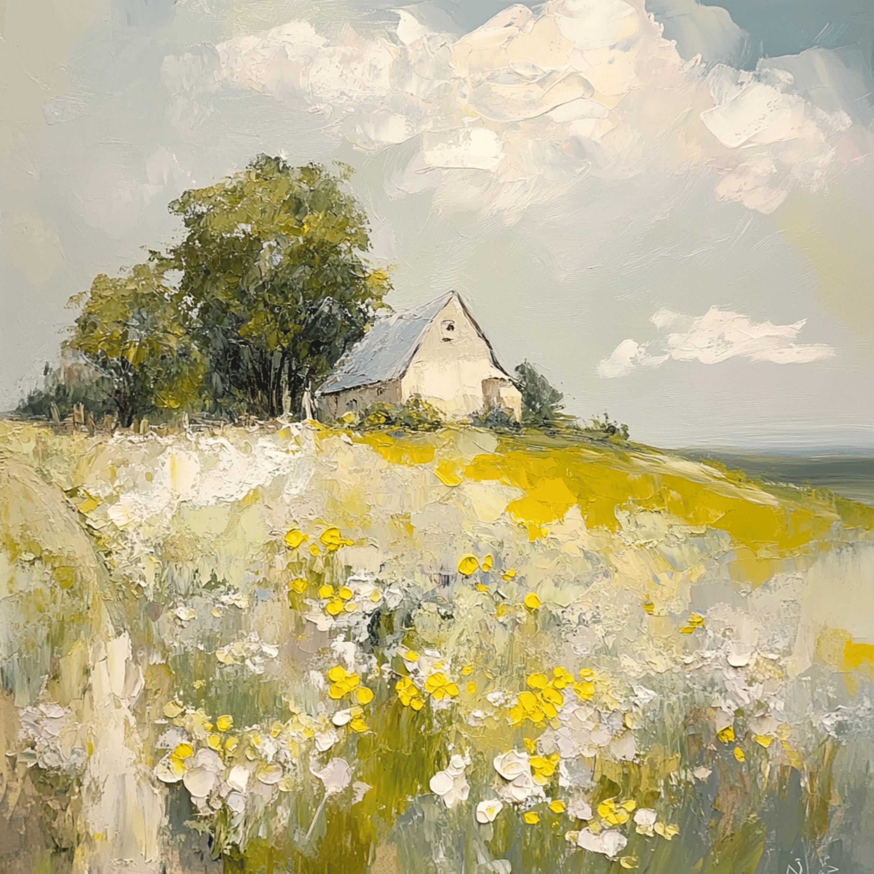 11 Farmhouse Landscape Art | Impressionist Country Printables for POD, DIY Wall Decor, Sublimation Gifts for Her, Rustic Digital Bundle**