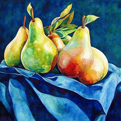 12 Fruit Still Life Printable Wall Art – Apple and Pear Digital Art for Kitchen Decor, DIY Crafts, Sublimation, Giftable Rustic Artwork