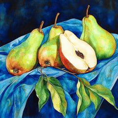 12 Fruit Still Life Printable Wall Art – Apple and Pear Digital Art for Kitchen Decor, DIY Crafts, Sublimation, Giftable Rustic Artwork