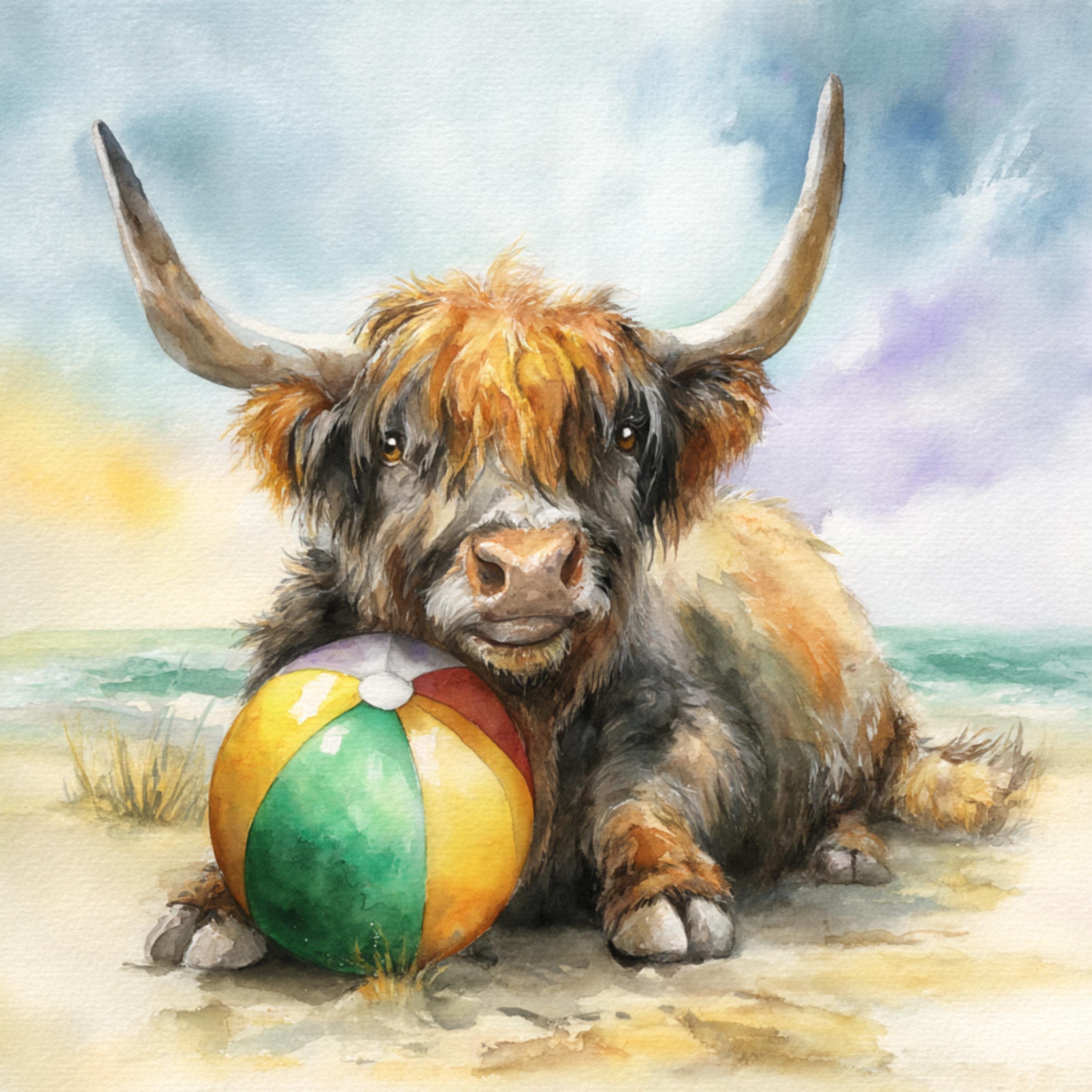 11 Watercolor Highland Cow Clipart for Sublimation DIY Wall Art Crafts Rustic Farm Animal Wall Art Gift for Cow Lovers Cow Art Prints Bundle