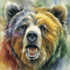 14 Watercolor grizzly bear baby and parent clipart | bear cub family PNGs for DIY crafts, sublimation, nursery prints, or gifts