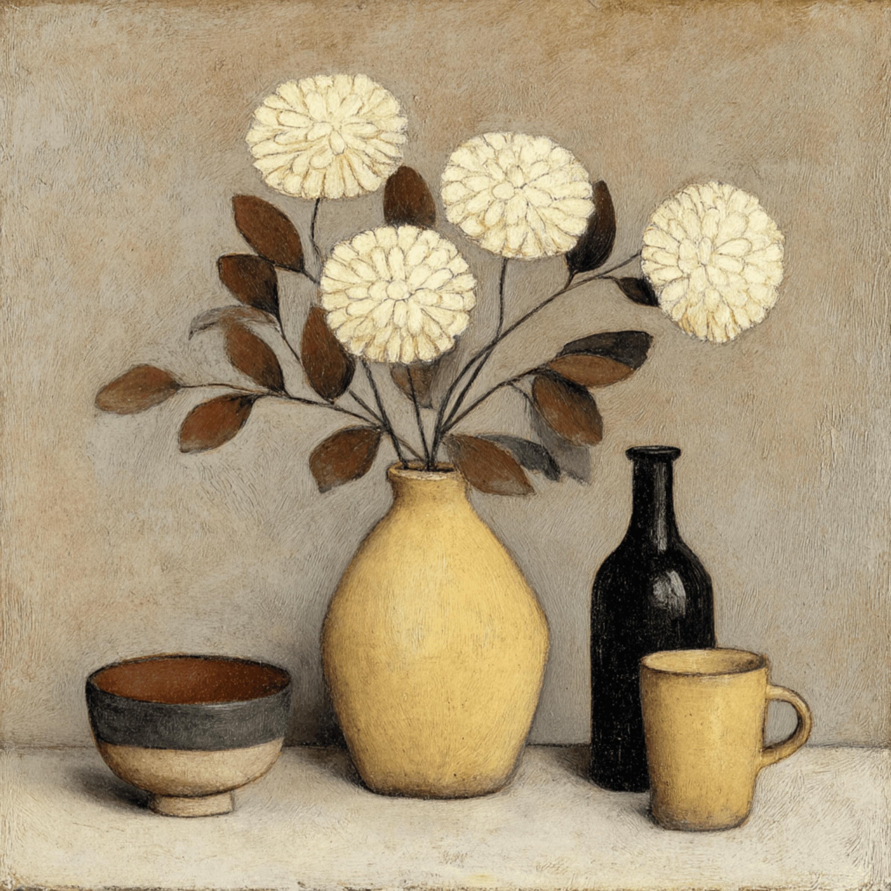 11 Neutral Beige Still Life Wall Art for DIY Home Decor, Rustic Kitchen Printables, Craft Projects, POD, Gifts and Cozy Room Styling
