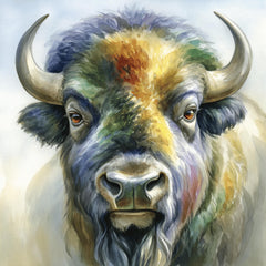 16 Watercolor Buffalo Family Bundle for Sublimation, DIY Wall Art Crafts, Baby Buffalo Wall Art, POD Prints, Cute Bison Art for Gifts