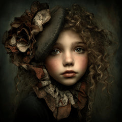 12 Victorian Living Doll Halloween Wall Art, Creepy Square Digital Prints for DIY Home Decor, Horror Sublimation Images for POD & Crafters.