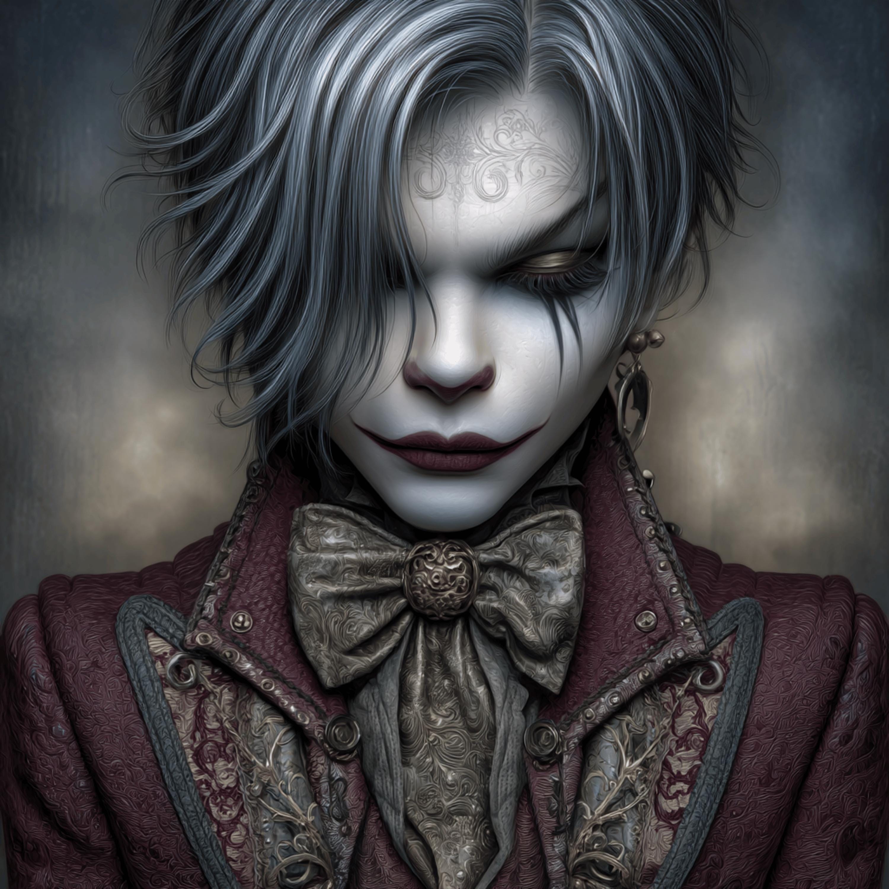 16 Sinister Clown PNGs for POD, Gothic Clown Art for Sublimation, Creepy Circus Girl Prints, DIY Halloween Gifts, Dark Wall Decor