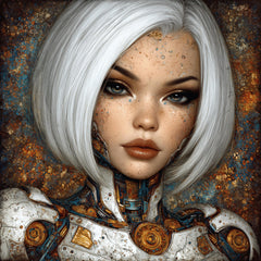 15 Futuristic Female Portraits PNG | Afro Steampunk Art Prints for POD, Sublimation, DIY Gifts, Black Girl Wall Art, Craft Room Decor