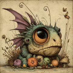 15 Whimsical Fantasy Creatures for DIY Wall Art, Cute Printable Nursery Art, Sublimation for POD Crafters, Giftable Monster Decor