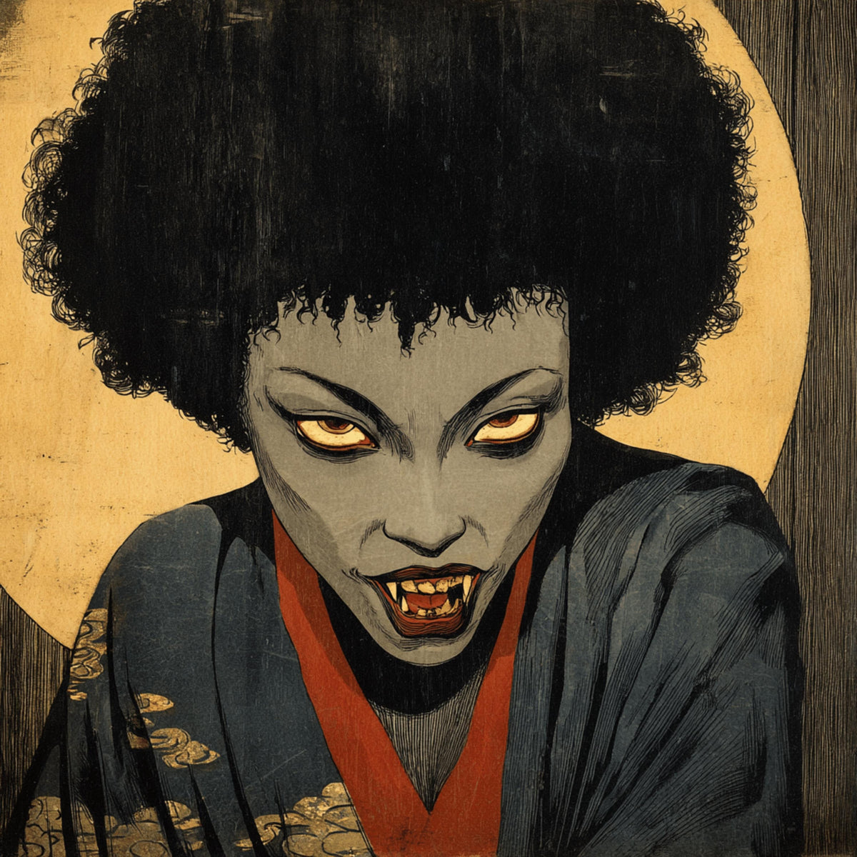 30 Retro Halloween Vampire Wall Art | Horror DIY Printable Art | Spooky Sublimation Images | Gothic Retro Halloween Decor PNG