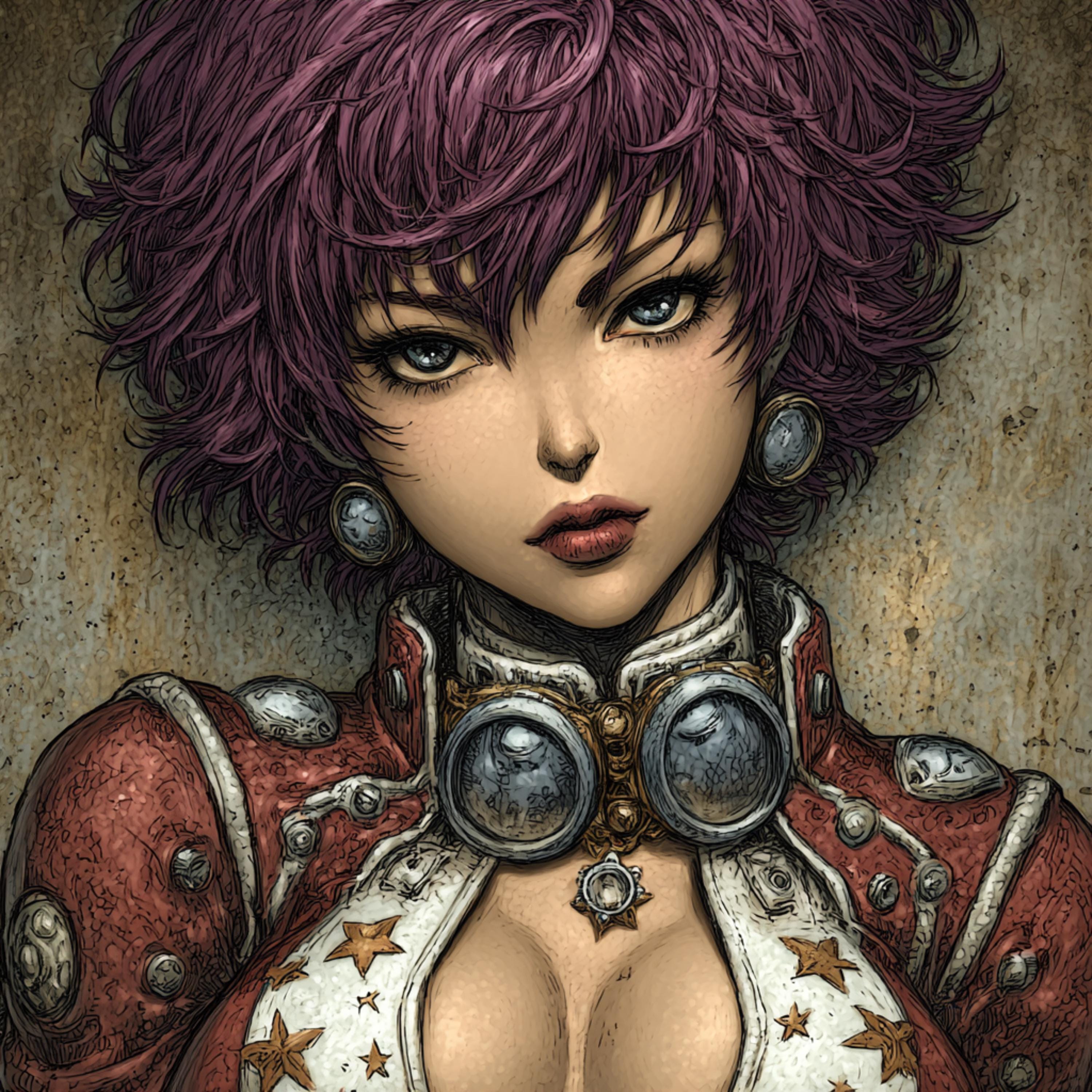 56 DIY Wall Art Female Anime Portraits for Sci-Fi Bedroom, Manga Wall Prints for Teens, Sublimation PNGs for POD and Digital Crafting