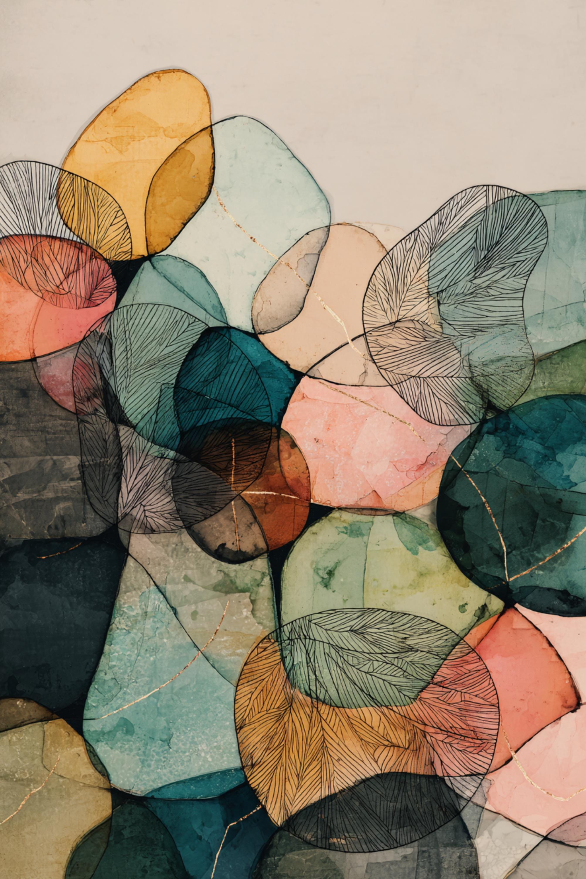 11 Teal Abstract Wall Art for DIY Decor, 2:3 Ratio Digital Prints for Sublimation, POD Projects, Modern Boho Home Art, Downloadable Gift