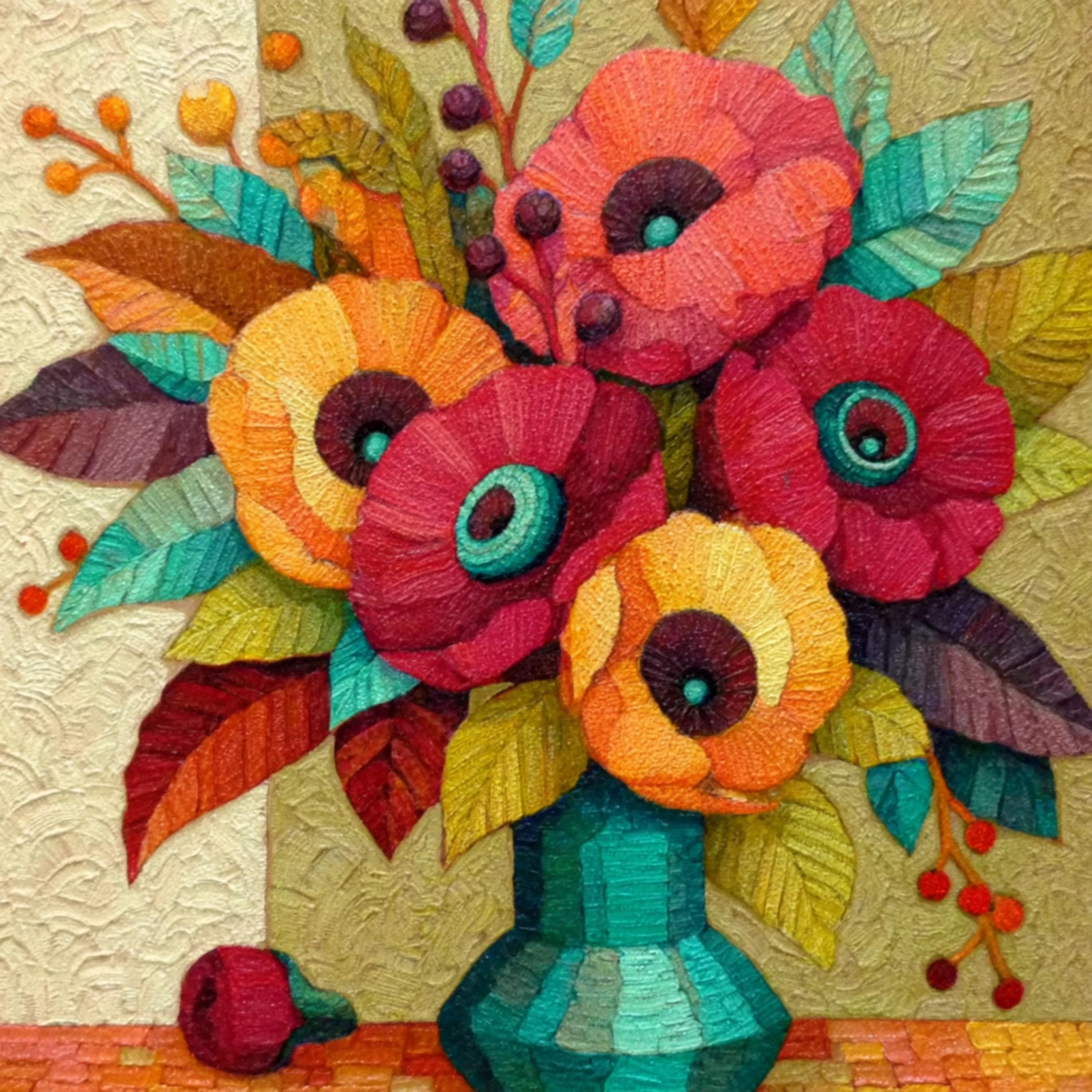 14 Textured Floral Still Life Digital Prints for DIY Wall Art Bold Flower Artwork for Kitchen Botanical Art for POD and Sublimation Projects