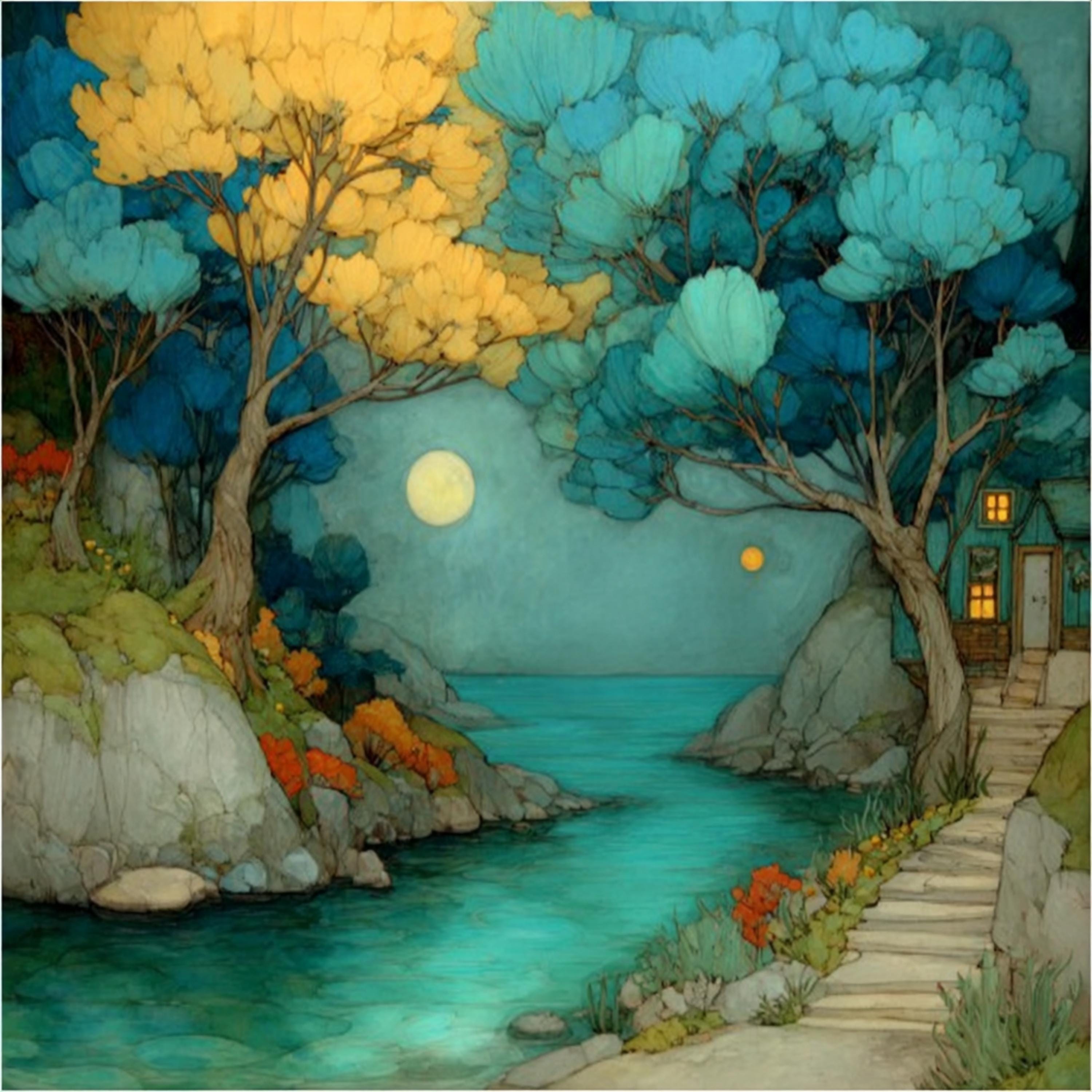 40 DIY Wall Art Digital Lighthouse Prints | Coastal Cottage Artwork for Sublimation, Crafts & Gifts | 40 Ocean Landscape Clipart Set