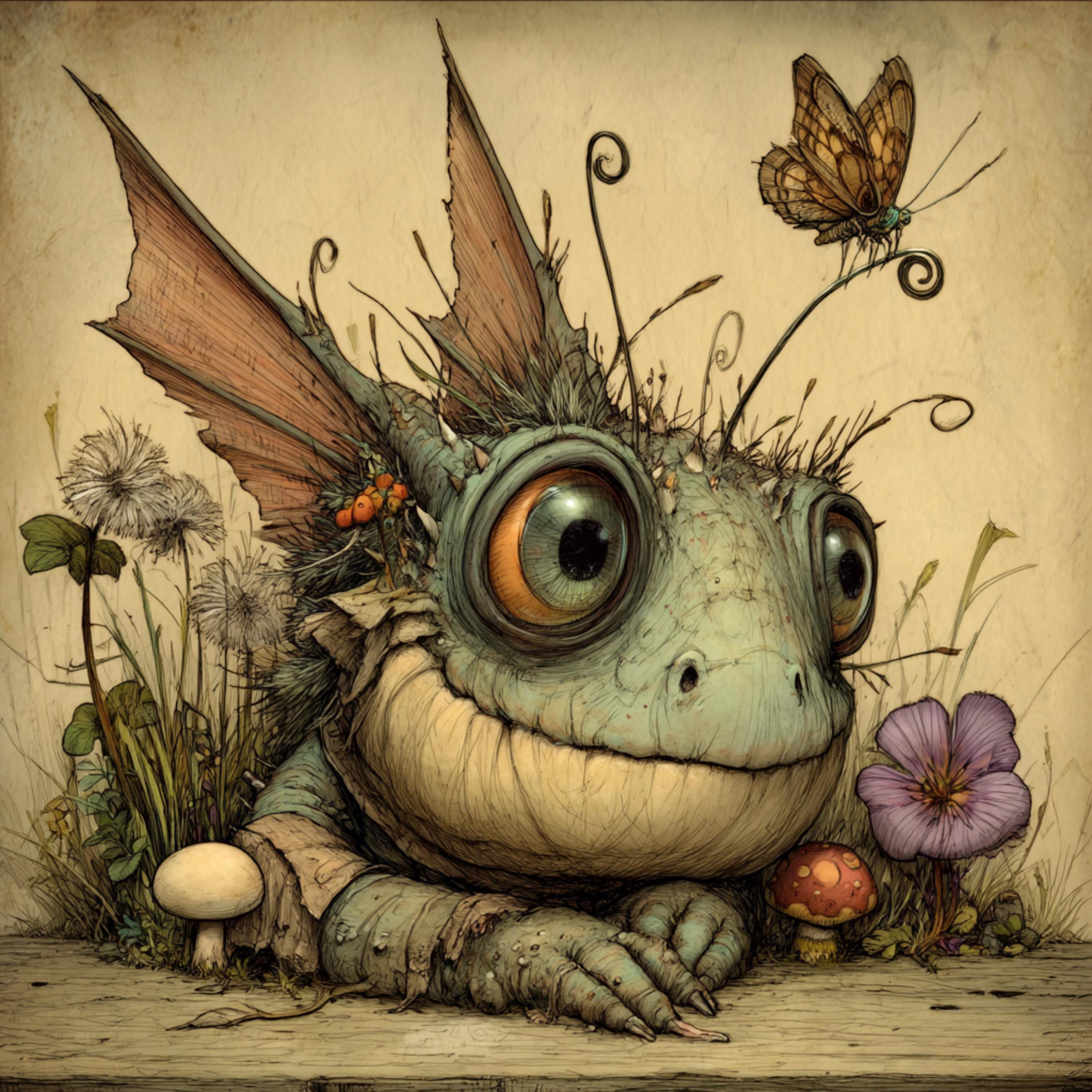 15 Whimsical Fantasy Creatures for DIY Wall Art, Cute Printable Nursery Art, Sublimation for POD Crafters, Giftable Monster Decor