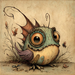 15 Whimsical Fantasy Creatures for DIY Wall Art, Cute Printable Nursery Art, Sublimation for POD Crafters, Giftable Monster Decor