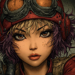 56 DIY Wall Art Female Anime Portraits for Sci-Fi Bedroom, Manga Wall Prints for Teens, Sublimation PNGs for POD and Digital Crafting