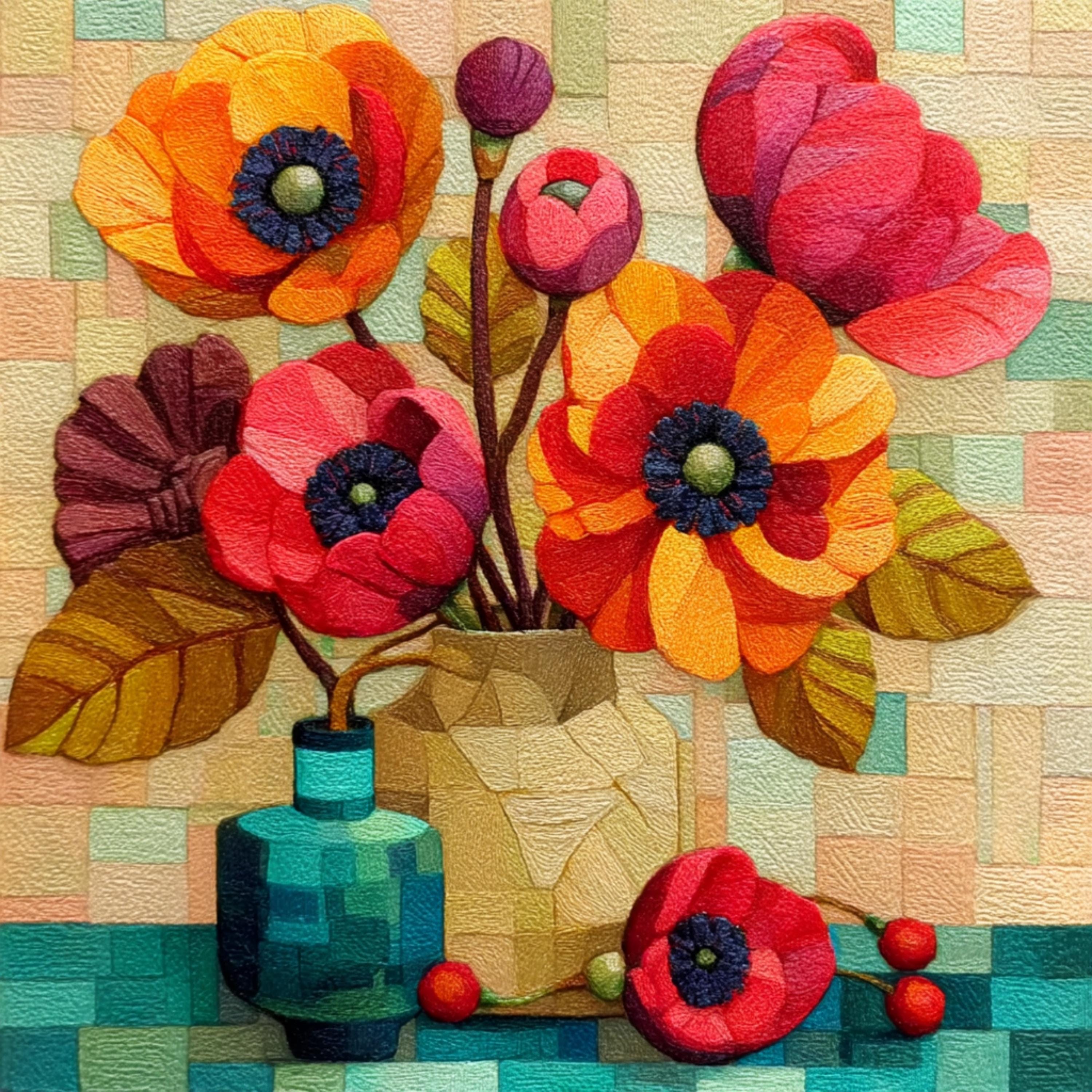 14 Textured Floral Still Life Digital Prints for DIY Wall Art Bold Flower Artwork for Kitchen Botanical Art for POD and Sublimation Projects