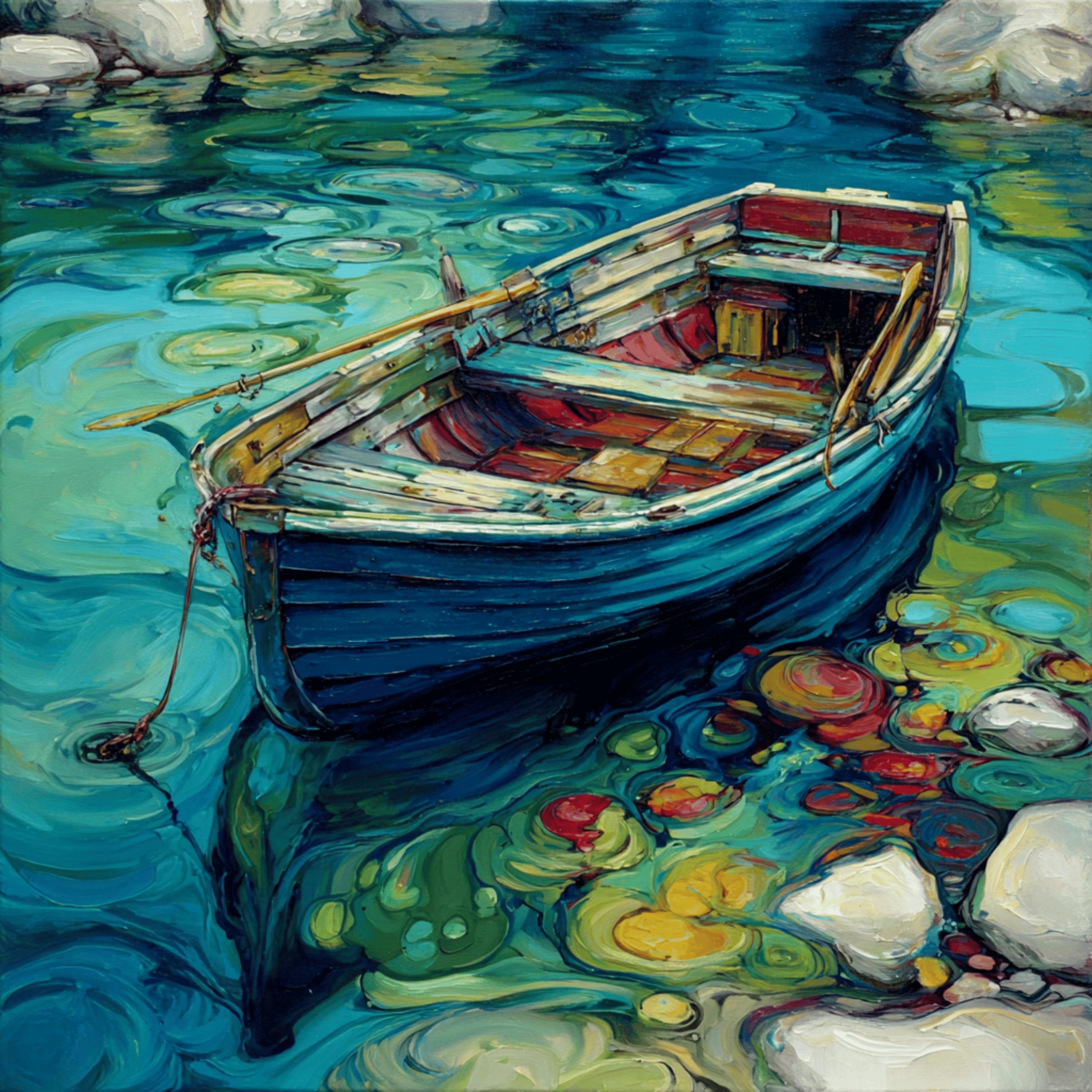 11 DIY Wall Art Printable Coastal Row Boat, Blue Wooden Rowing Boat Artwork, Nautical Home Decor, Seaside Wall Art, Instant Download PNG Set