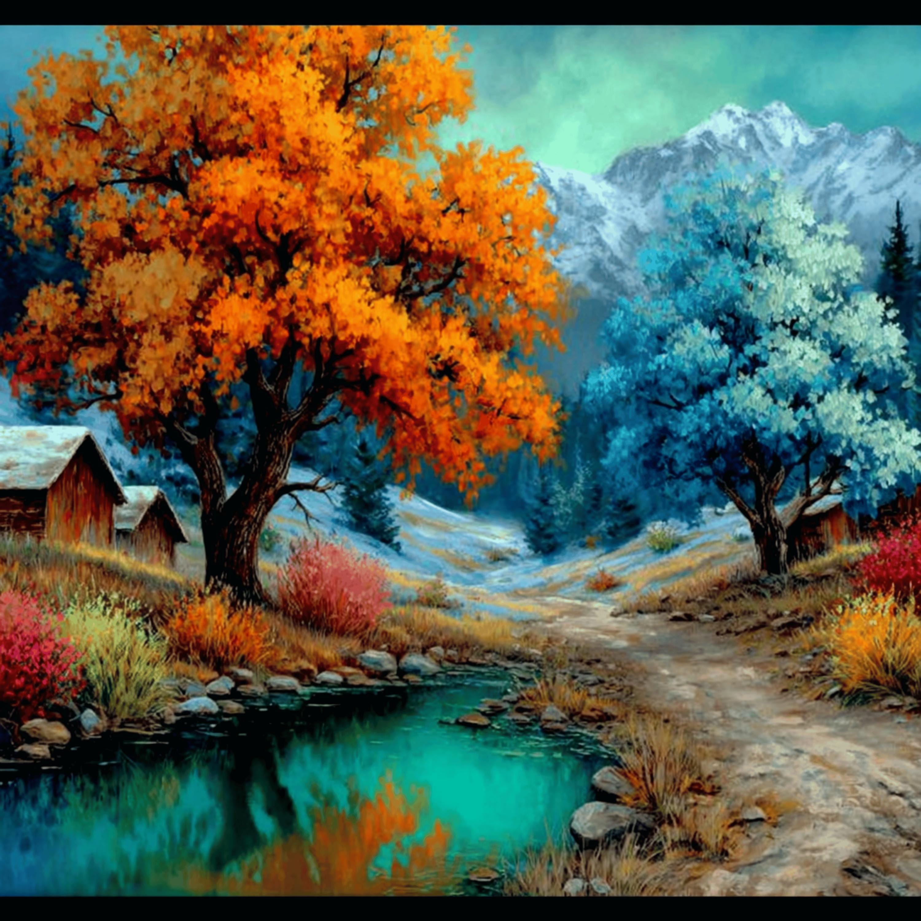 15 DIY Landscape Wall Art, Colorful Nature Scenery Prints, Digital Download Artwork for Living Room, Sublimation Art for Crafters