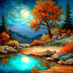 15 DIY Landscape Wall Art, Colorful Nature Scenery Prints, Digital Download Artwork for Living Room, Sublimation Art for Crafters